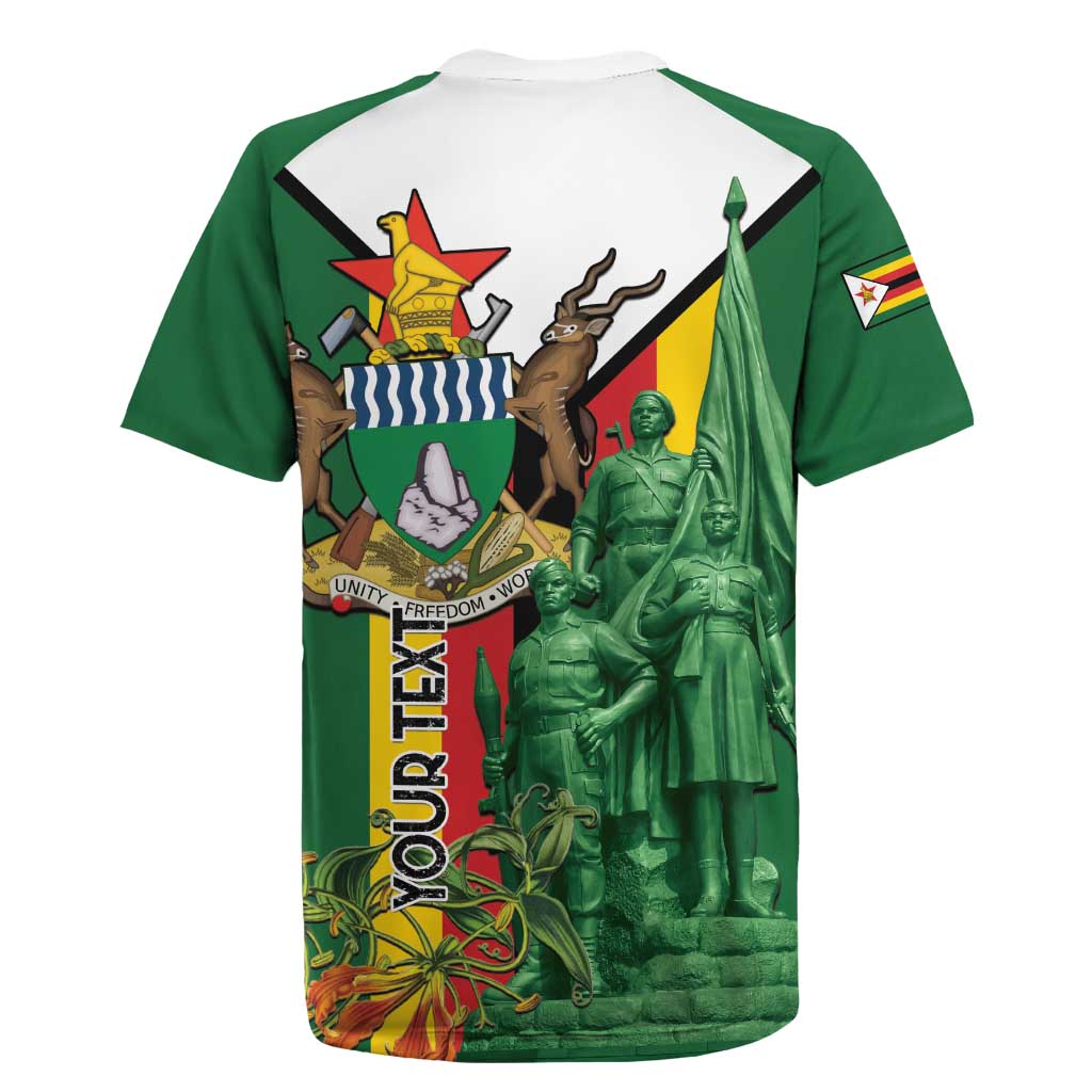 Personalized Zimbabwe Heroes' Day Rugby Jersey Liberation War Memorial Monument - Wonder Print Shop