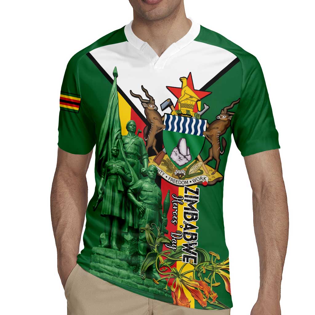 Personalized Zimbabwe Heroes' Day Rugby Jersey Liberation War Memorial Monument - Wonder Print Shop