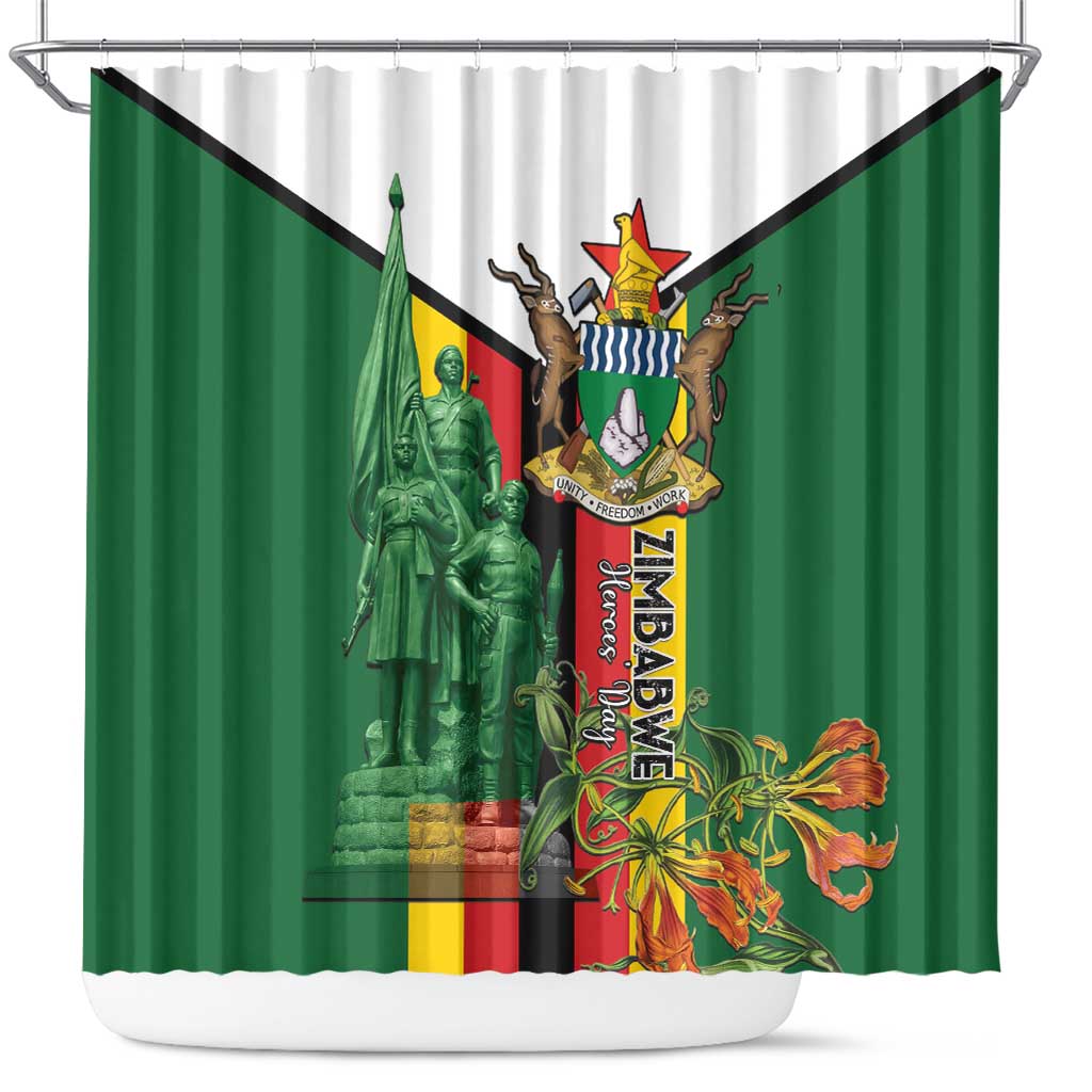 Zimbabwe Heroes' Day Shower Curtain Liberation War Memorial Monument - Wonder Print Shop