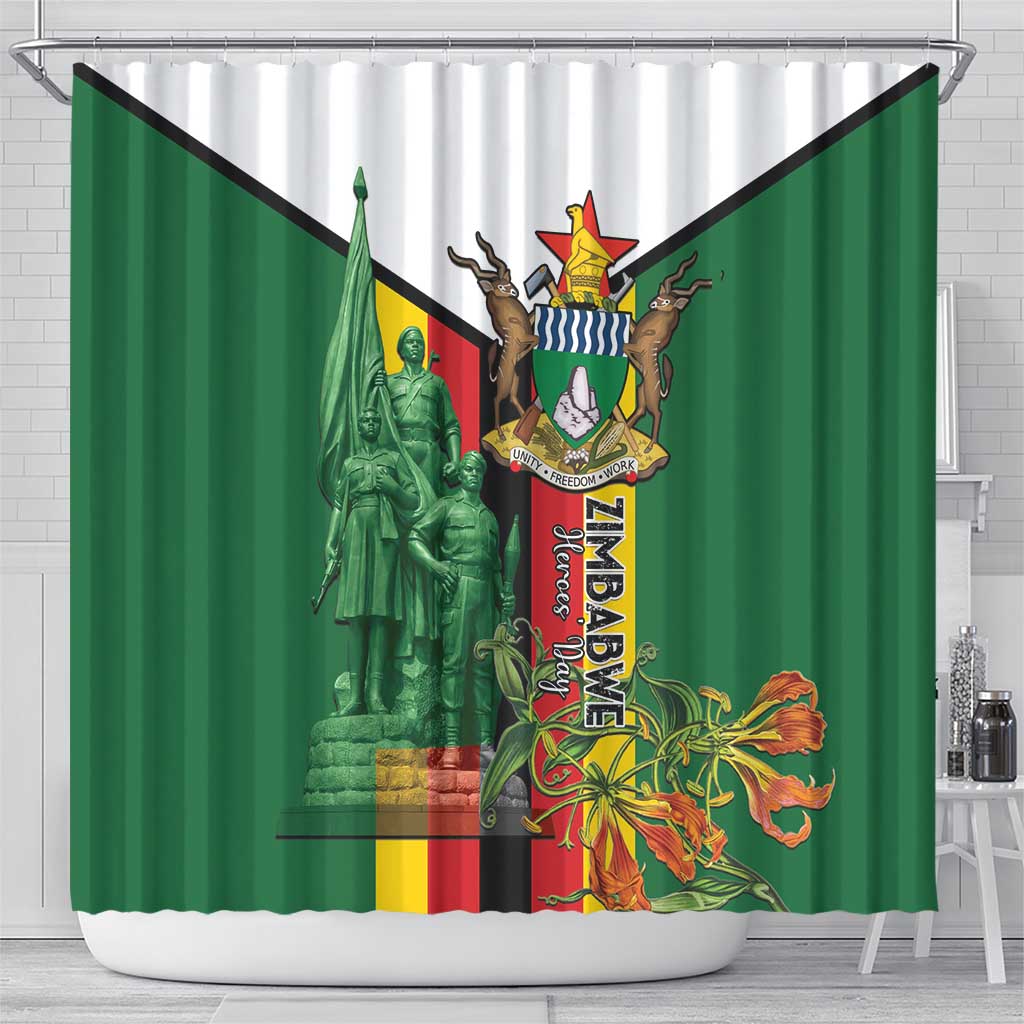 Zimbabwe Heroes' Day Shower Curtain Liberation War Memorial Monument - Wonder Print Shop