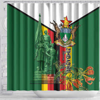 Zimbabwe Heroes' Day Shower Curtain Liberation War Memorial Monument - Wonder Print Shop