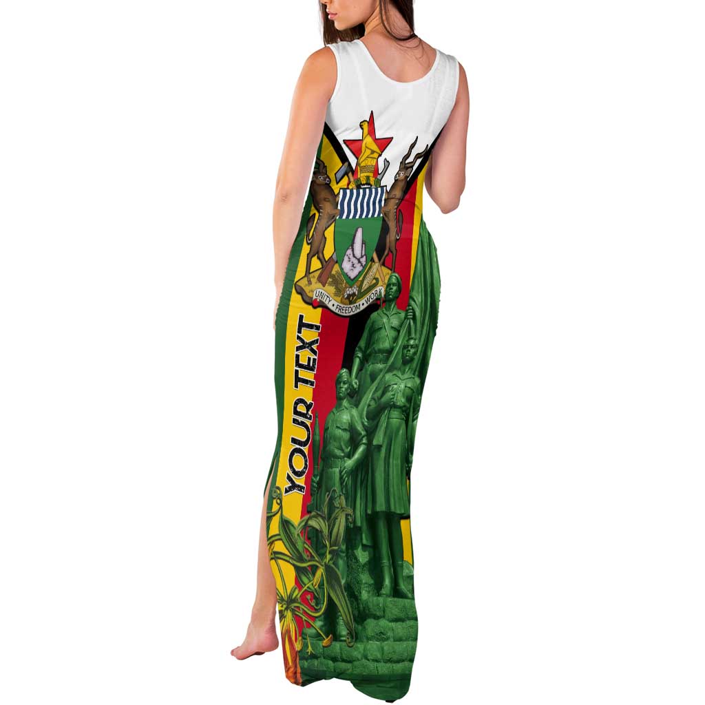 Personalized Zimbabwe Heroes' Day Tank Maxi Dress Liberation War Memorial Monument - Wonder Print Shop