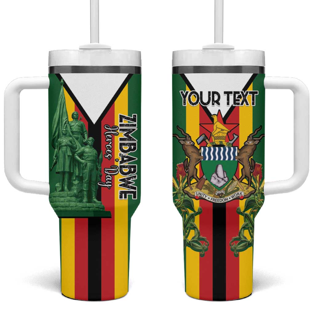 Personalized Zimbabwe Heroes' Day Tumbler With Handle Liberation War Memorial Monument - Wonder Print Shop