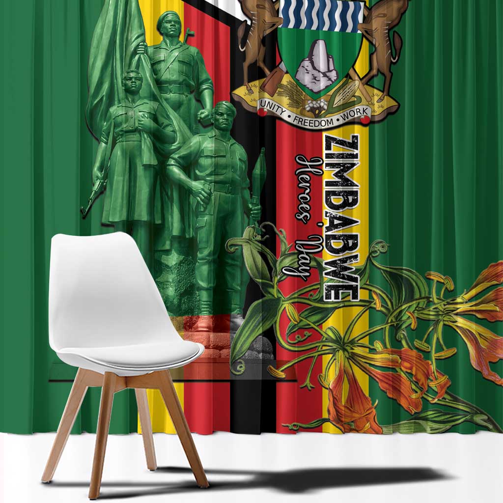 Zimbabwe Heroes' Day Window Curtain Liberation War Memorial Monument - Wonder Print Shop