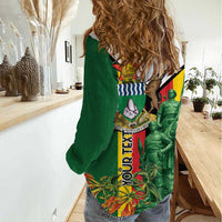 Personalized Zimbabwe Heroes' Day Women Casual Shirt Liberation War Memorial Monument - Wonder Print Shop