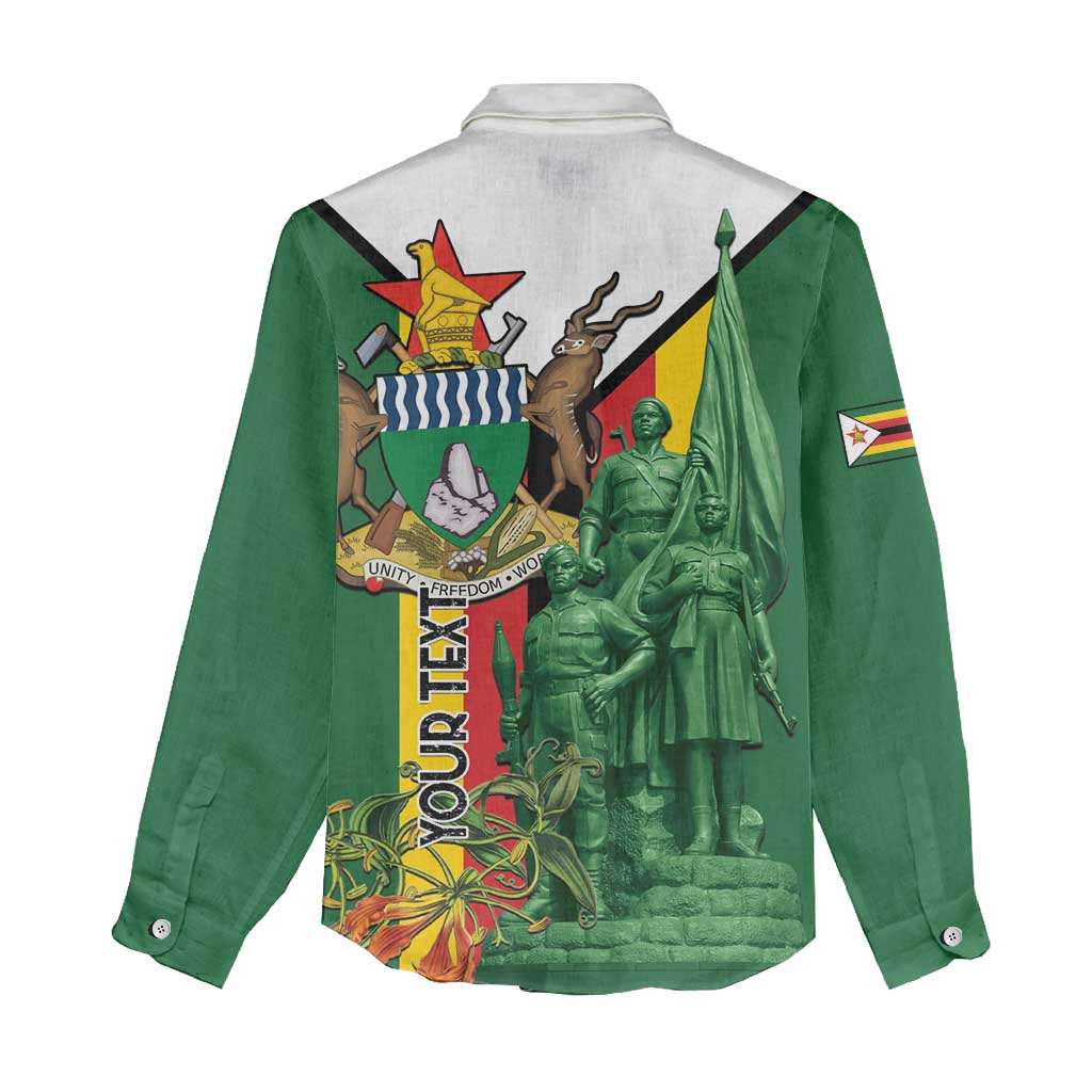 Personalized Zimbabwe Heroes' Day Women Casual Shirt Liberation War Memorial Monument - Wonder Print Shop
