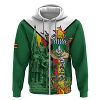 Personalized Zimbabwe Heroes' Day Zip Hoodie Liberation War Memorial Monument - Wonder Print Shop