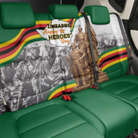 Happy Heroes Day Zimbabwe Back Car Seat Cover Lest We Forget - Wonder Print Shop