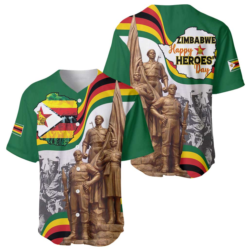Happy Heroes Day Zimbabwe Baseball Jersey Lest We Forget - Wonder Print Shop