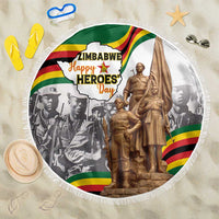 Happy Heroes Day Zimbabwe Beach Blanket Lest We Forget - Wonder Print Shop