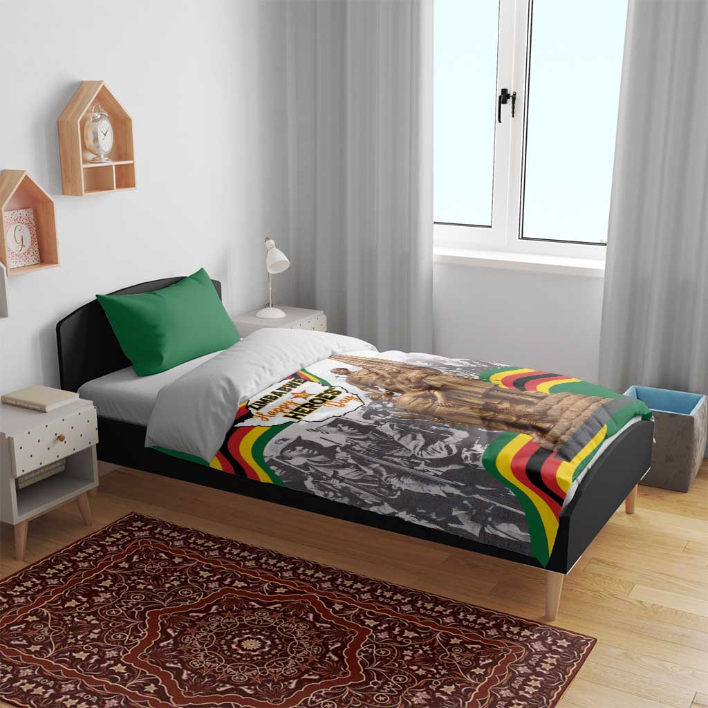 Happy Heroes Day Zimbabwe Bedding Set Lest We Forget - Wonder Print Shop