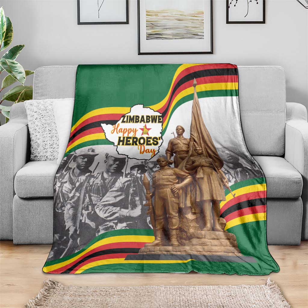 Happy Heroes Day Zimbabwe Blanket Lest We Forget - Wonder Print Shop