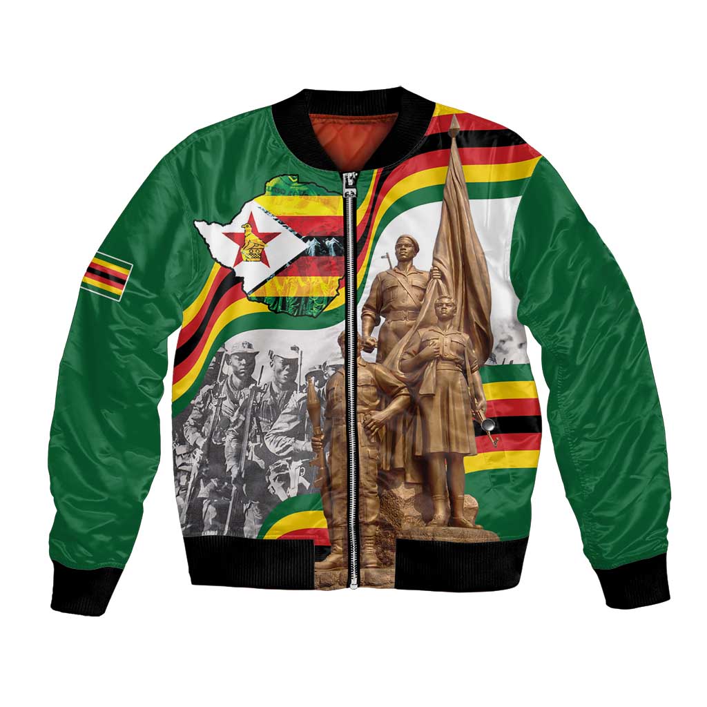 Happy Heroes Day Zimbabwe Bomber Jacket Lest We Forget - Wonder Print Shop
