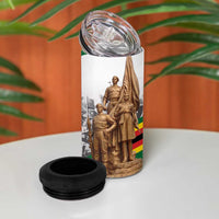 Happy Heroes Day Zimbabwe 4 in 1 Can Cooler Tumbler Lest We Forget - Wonder Print Shop
