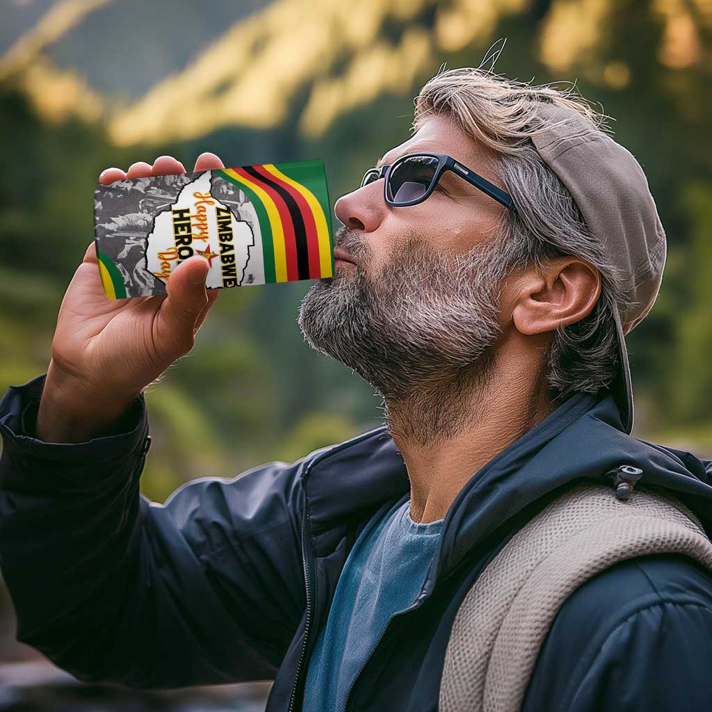 Happy Heroes Day Zimbabwe 4 in 1 Can Cooler Tumbler Lest We Forget - Wonder Print Shop