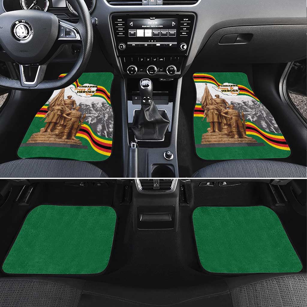 Happy Heroes Day Zimbabwe Car Mats Lest We Forget - Wonder Print Shop