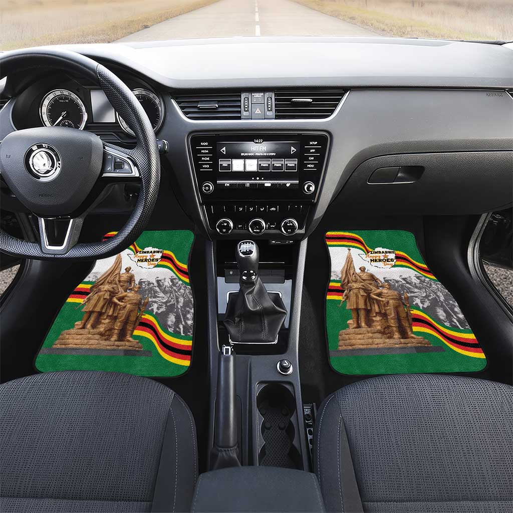Happy Heroes Day Zimbabwe Car Mats Lest We Forget - Wonder Print Shop