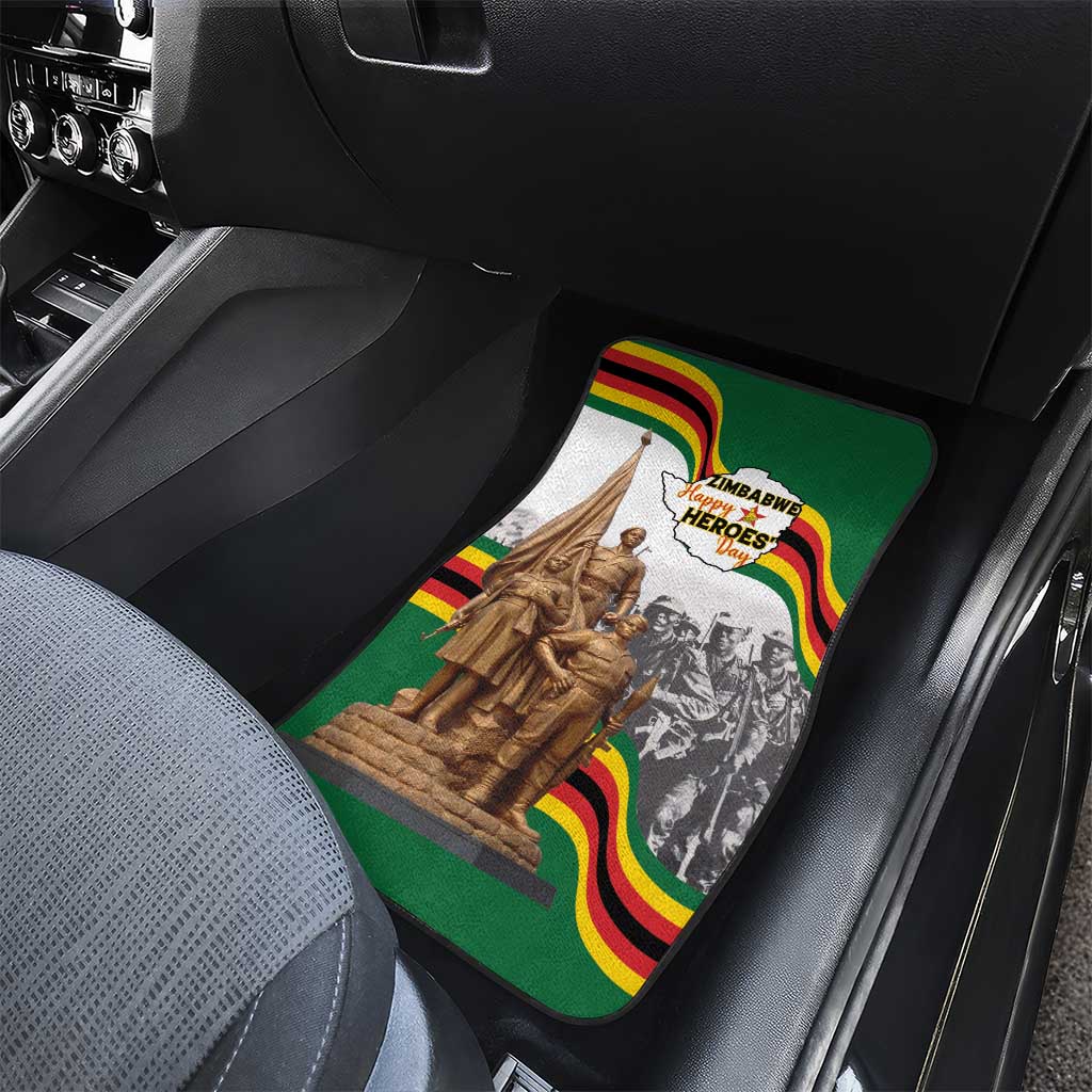 Happy Heroes Day Zimbabwe Car Mats Lest We Forget - Wonder Print Shop