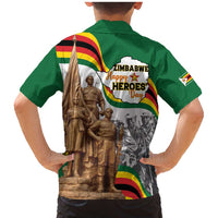 Happy Heroes Day Zimbabwe Family Matching Mermaid Dress and Hawaiian Shirt Lest We Forget - Wonder Print Shop