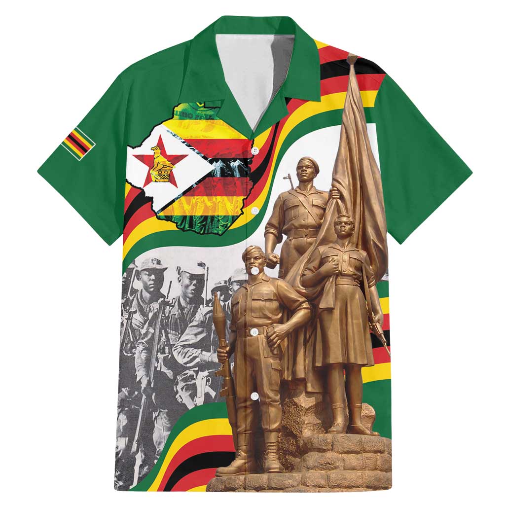 Happy Heroes Day Zimbabwe Family Matching Mermaid Dress and Hawaiian Shirt Lest We Forget - Wonder Print Shop