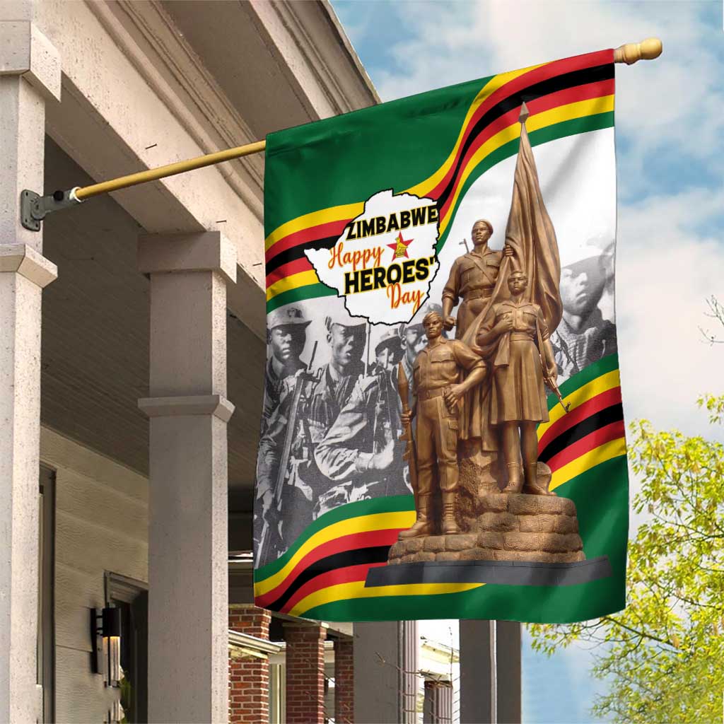 Happy Heroes Day Zimbabwe Garden Flag Lest We Forget - Wonder Print Shop