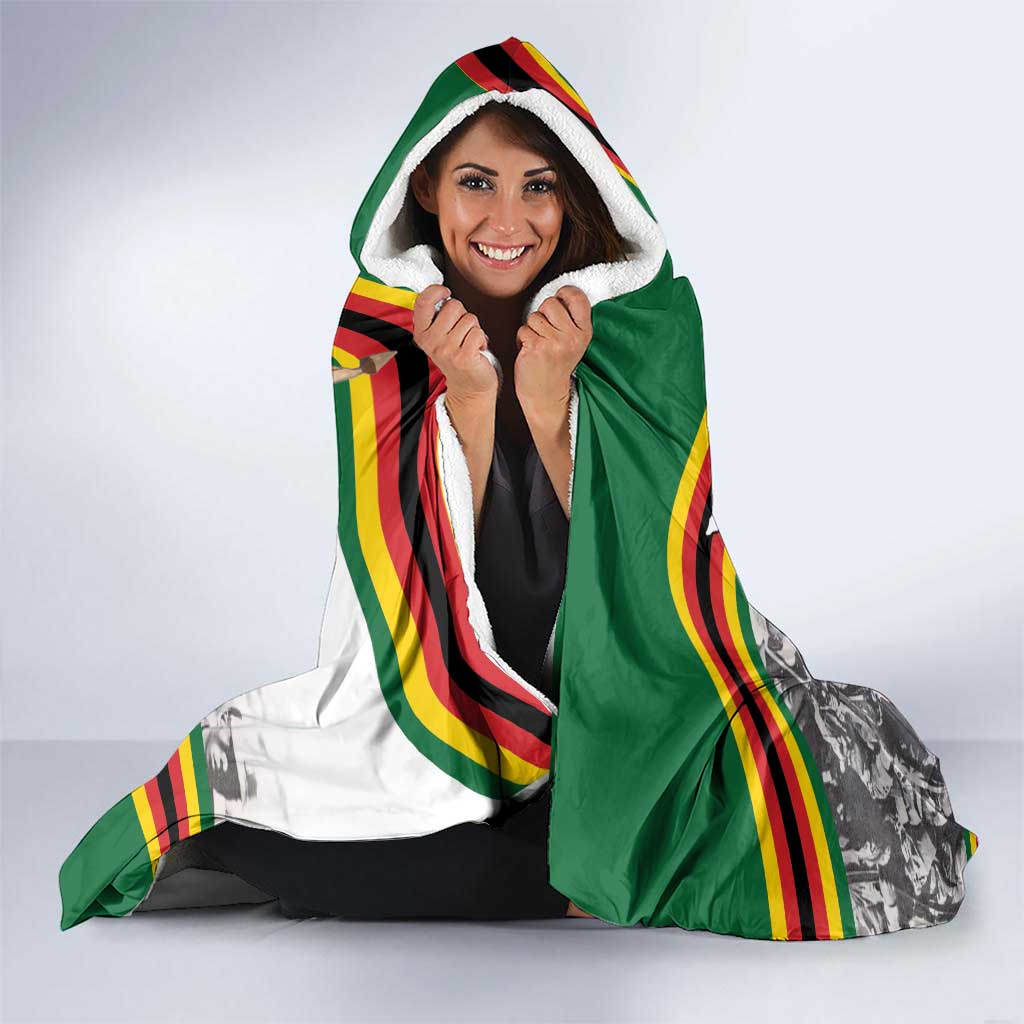 Happy Heroes Day Zimbabwe Hooded Blanket Lest We Forget - Wonder Print Shop