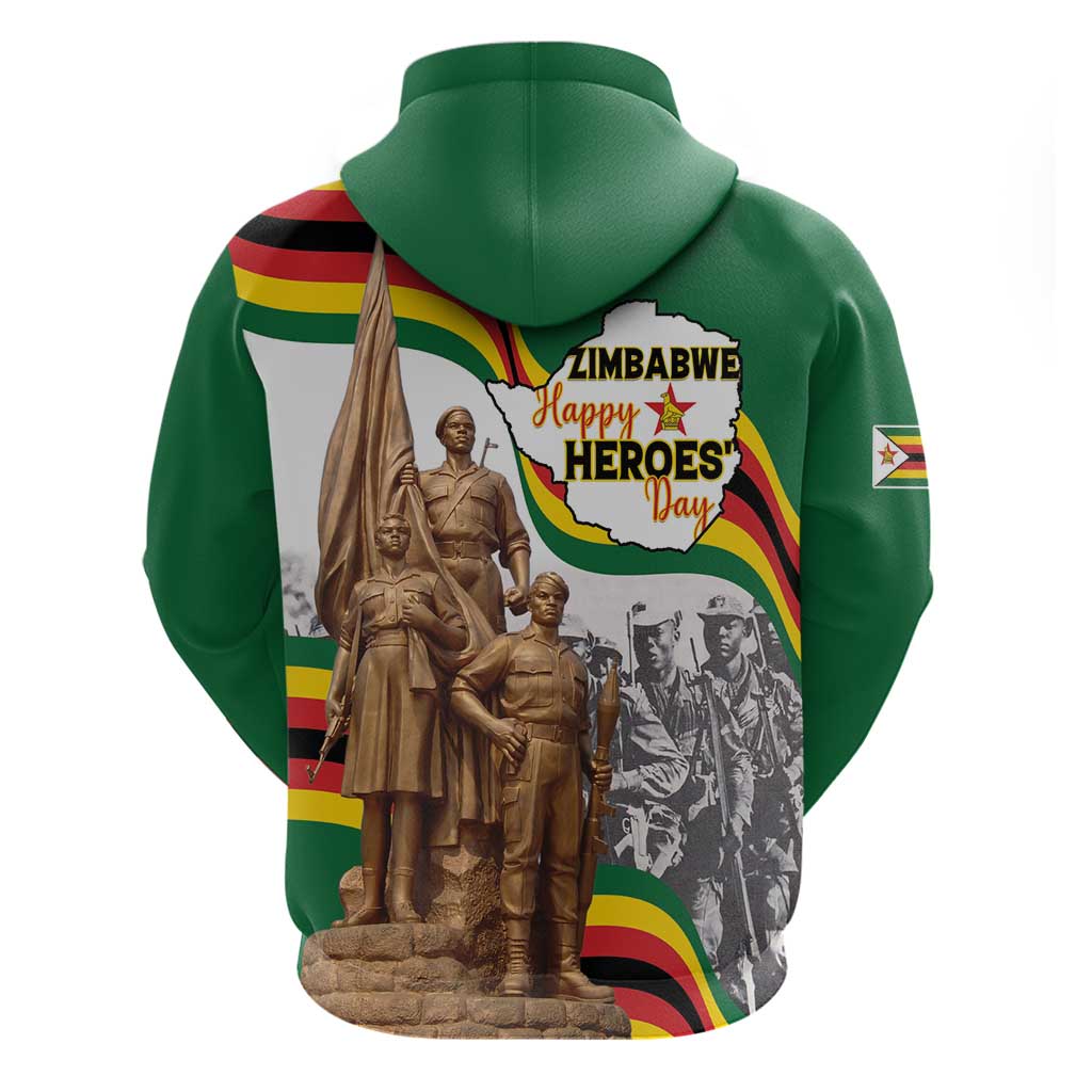 Happy Heroes Day Zimbabwe Hoodie Lest We Forget - Wonder Print Shop