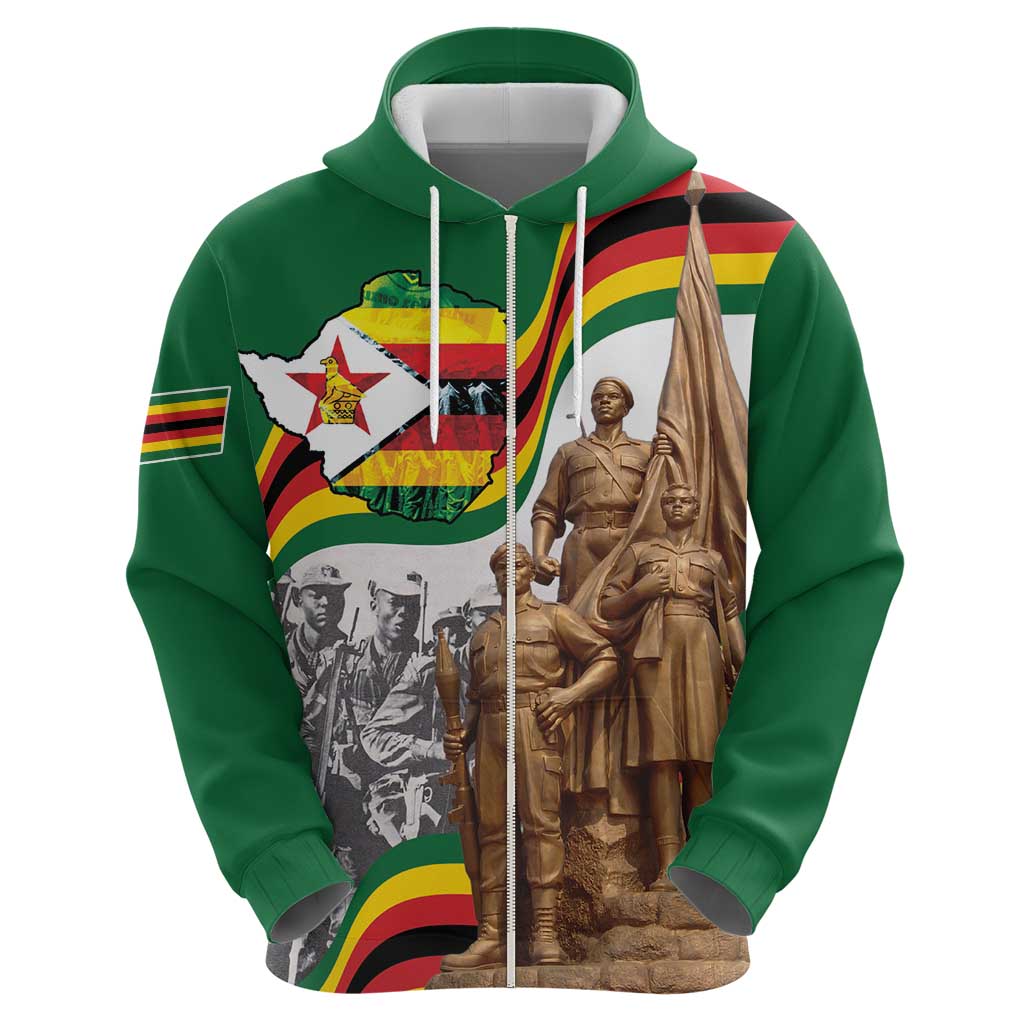 Happy Heroes Day Zimbabwe Hoodie Lest We Forget - Wonder Print Shop