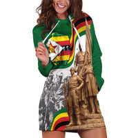 Happy Heroes Day Zimbabwe Hoodie Dress Lest We Forget - Wonder Print Shop