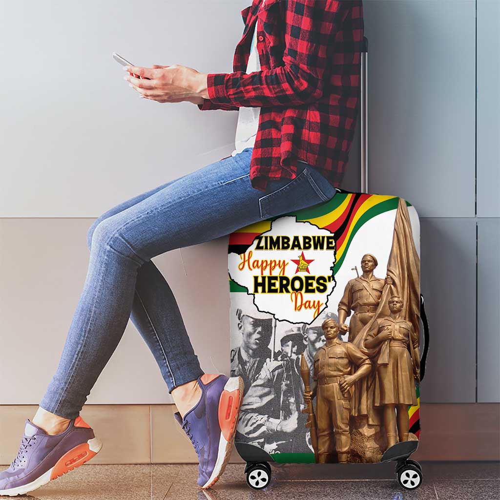 Happy Heroes Day Zimbabwe Luggage Cover Lest We Forget - Wonder Print Shop