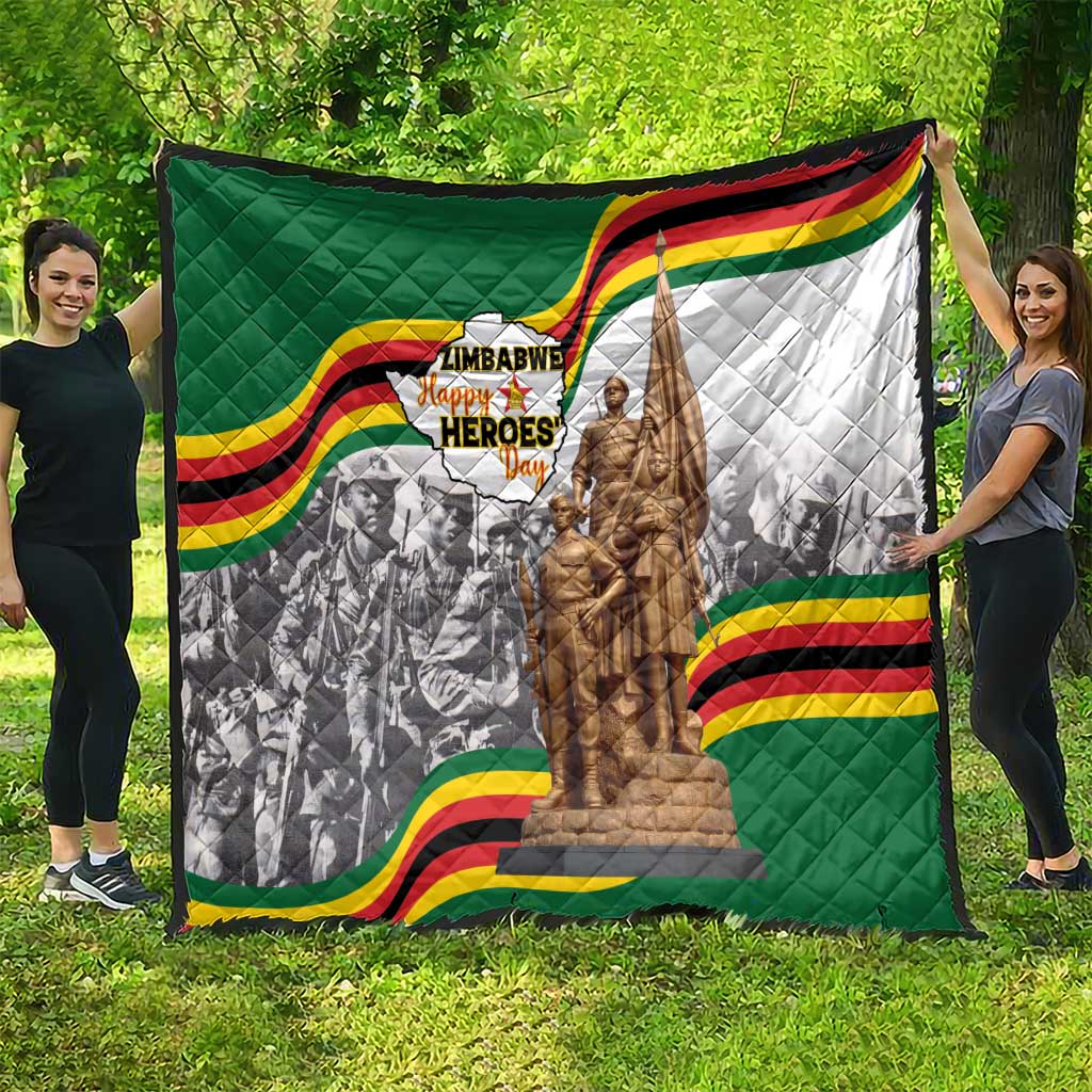 Happy Heroes Day Zimbabwe Quilt Lest We Forget - Wonder Print Shop