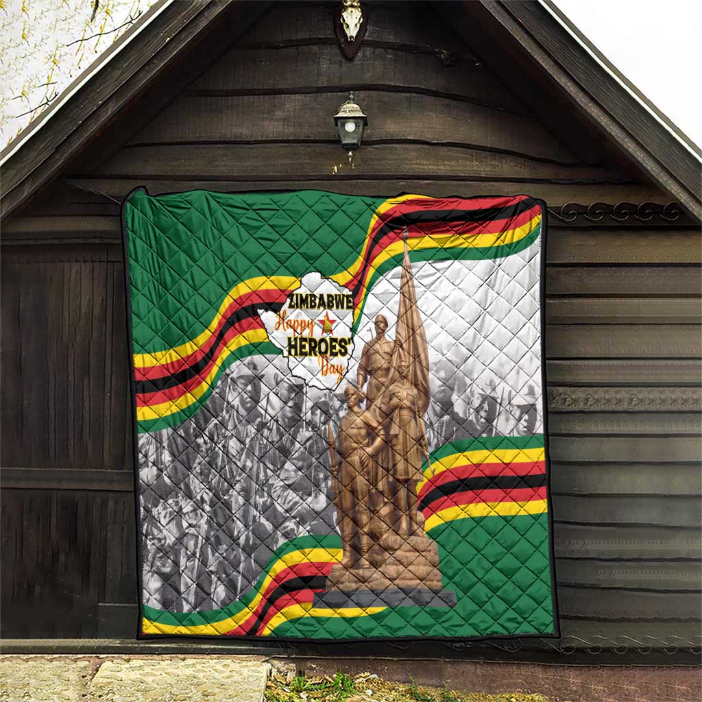 Happy Heroes Day Zimbabwe Quilt Lest We Forget - Wonder Print Shop