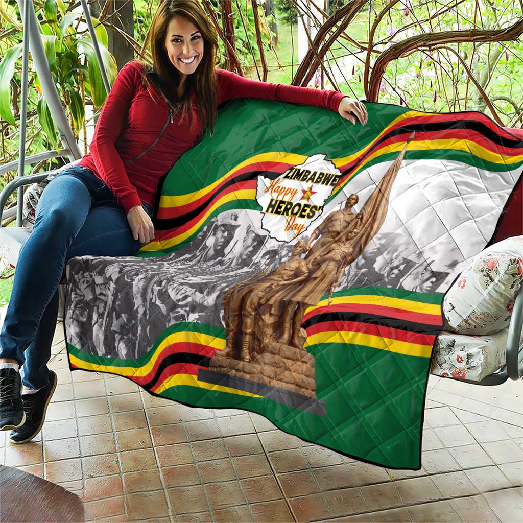Happy Heroes Day Zimbabwe Quilt Lest We Forget - Wonder Print Shop