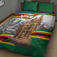 Happy Heroes Day Zimbabwe Quilt Bed Set Lest We Forget - Wonder Print Shop