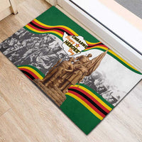 Happy Heroes Day Zimbabwe Rubber Doormat Lest We Forget - Wonder Print Shop