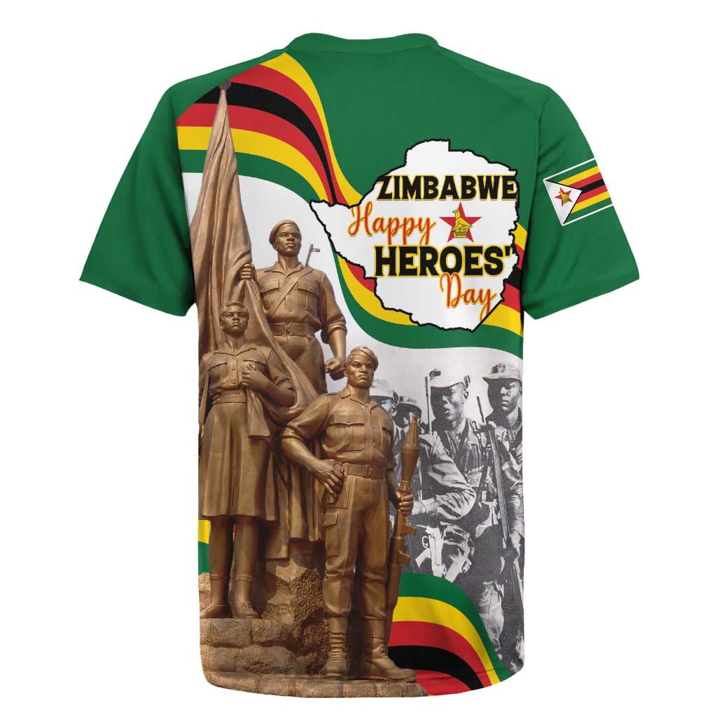 Happy Heroes Day Zimbabwe Rugby Jersey Lest We Forget - Wonder Print Shop