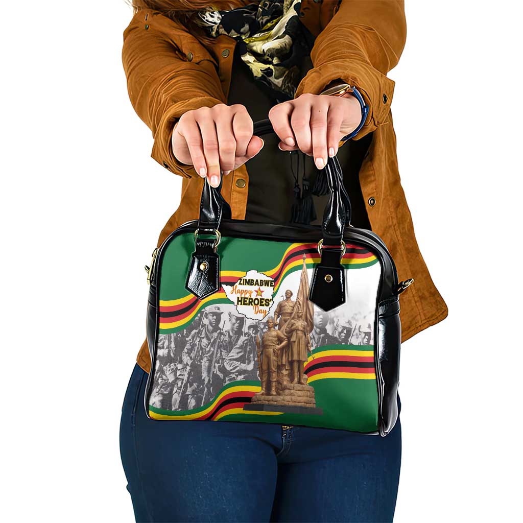 Happy Heroes Day Zimbabwe Shoulder Handbag Lest We Forget - Wonder Print Shop