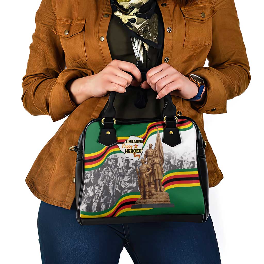 Happy Heroes Day Zimbabwe Shoulder Handbag Lest We Forget - Wonder Print Shop