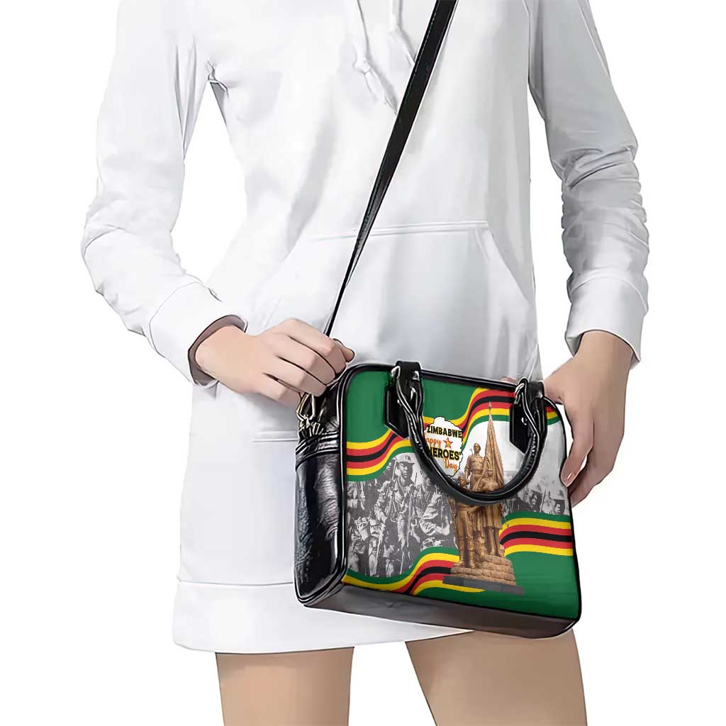 Happy Heroes Day Zimbabwe Shoulder Handbag Lest We Forget - Wonder Print Shop