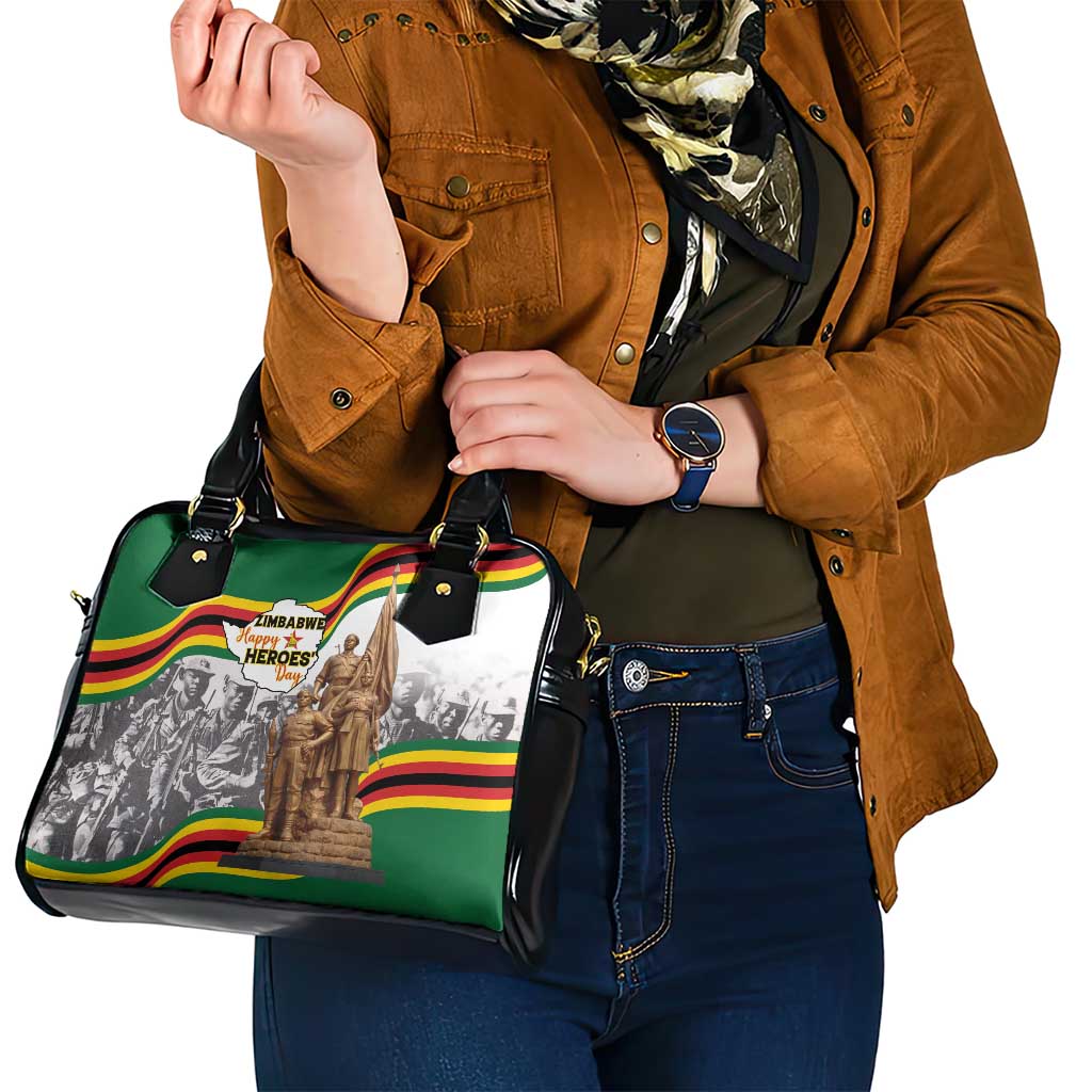 Happy Heroes Day Zimbabwe Shoulder Handbag Lest We Forget - Wonder Print Shop