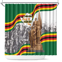 Happy Heroes Day Zimbabwe Shower Curtain Lest We Forget - Wonder Print Shop