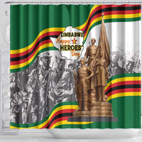 Happy Heroes Day Zimbabwe Shower Curtain Lest We Forget - Wonder Print Shop