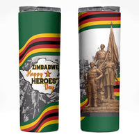 Happy Heroes Day Zimbabwe Skinny Tumbler Lest We Forget - Wonder Print Shop