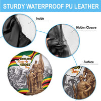 Happy Heroes Day Zimbabwe Spare Tire Cover Lest We Forget - Wonder Print Shop