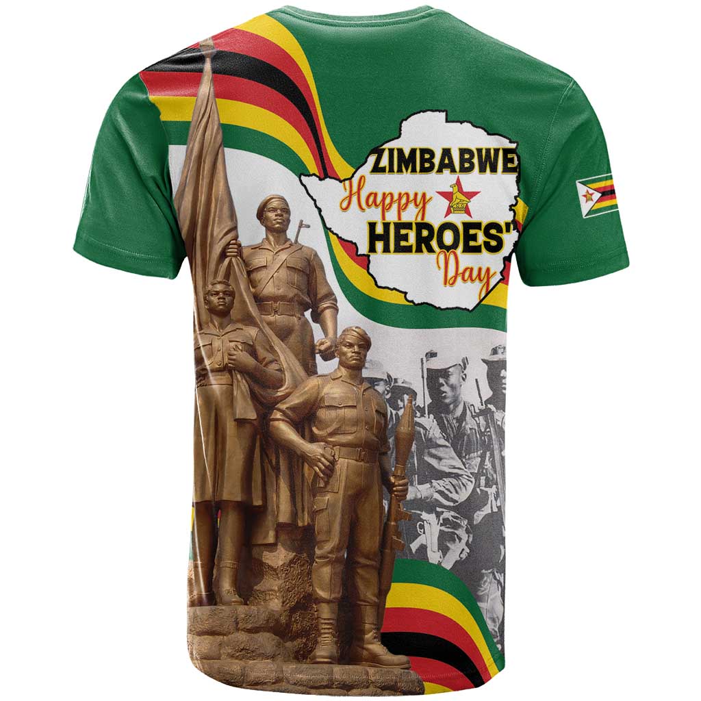 Happy Heroes Day Zimbabwe T Shirt Lest We Forget - Wonder Print Shop