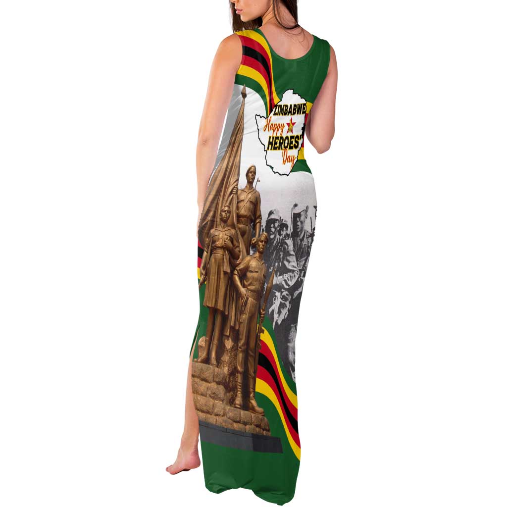Happy Heroes Day Zimbabwe Tank Maxi Dress Lest We Forget - Wonder Print Shop