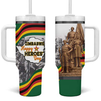 Happy Heroes Day Zimbabwe Tumbler With Handle Lest We Forget - Wonder Print Shop