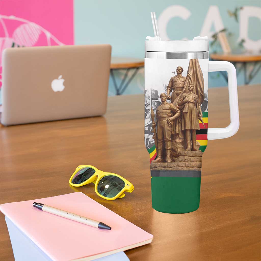 Happy Heroes Day Zimbabwe Tumbler With Handle Lest We Forget - Wonder Print Shop