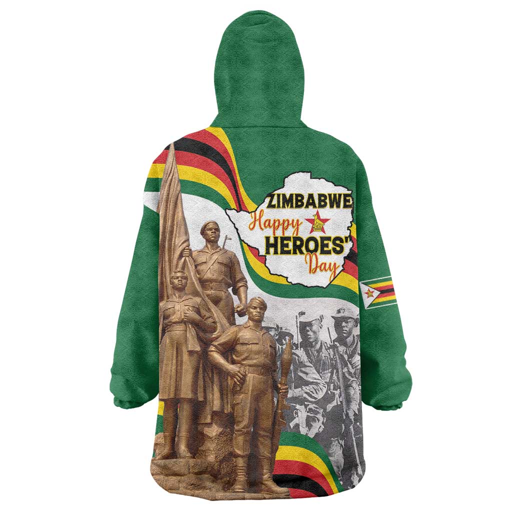 Happy Heroes Day Zimbabwe Wearable Blanket Hoodie Lest We Forget - Wonder Print Shop