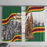 Happy Heroes Day Zimbabwe Window Curtain Lest We Forget - Wonder Print Shop
